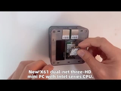 इंटेल एल्डर लेक N95 4 कोर 4 थ्रेड मिनी पीसी LPDDR5 12G 2 ईथरनेट और वाईफाई के साथ