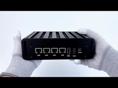 इंटेल एन100 4 लैन डुअल कॉम इंडस्ट्रियल मिनी फैनलेस पीसी विथ वाईफाई डीडीआर4 16 जी रैम विंडोज लिनक्स