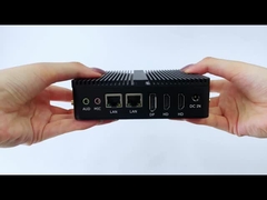 इंटेल सेलेरोन J6412 प्रोसेसर डीडीआर4 16 जीबी रैम और 2 एचडी इंडस्ट्रियल फैनलेस पीसी के साथ