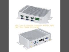 इंटेल i3 इंडस्ट्रियल फैनलेस पीसी 6COM GPIO