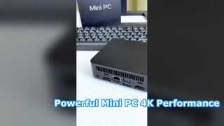 होम ऑफिस और गेमिंग के लिए 1 गीगाबिट ईथरनेट पोर्ट 2HD-MI 1टाइप-C के साथ Intel N250 प्रोसेसर मिनी पीसी