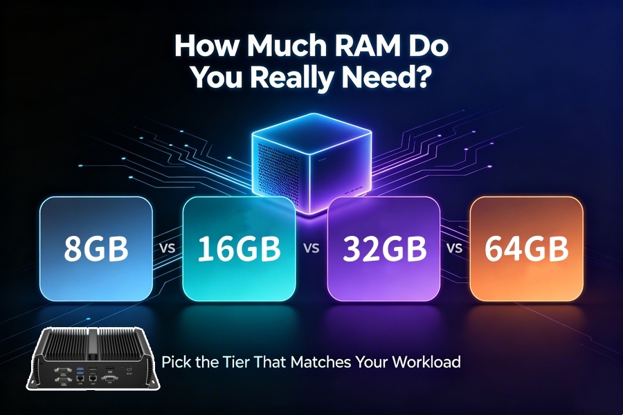 नवीनतम कंपनी ब्लॉग के बारे में 8GB vs 16GB vs 32GB vs 64GB Mini PC: How Much RAM Do You Really Need?