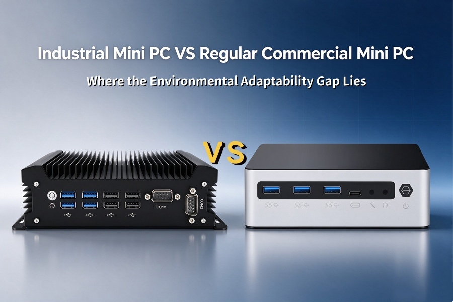 नवीनतम कंपनी ब्लॉग के बारे में Industrial Mini PC VS Regular Commercial Mini PC: Where the Environmental Adaptability Gap Lies