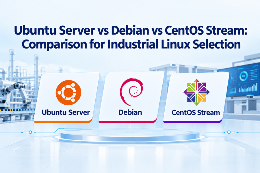 नवीनतम कंपनी ब्लॉग के बारे में Ubuntu Server vs Debian vs CentOS Stream: Comparison for Industrial Linux Selection