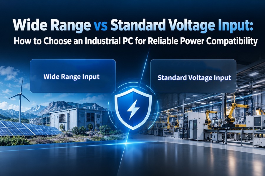 नवीनतम कंपनी ब्लॉग के बारे में Wide Range vs Standard Voltage Input: How to Choose an Industrial PC for Reliable Power Compatibility