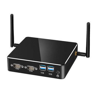 खरीदें कोर i3 8130U इंडस्ट्रियल पीसी DDR4 16G डुअल ईथरनेट फैनलेस ब्लैक मिनी कंप्यूटर online manufacture