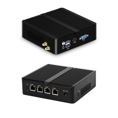 खरीदें Fanless Firewall Mini PC Router With Celeron N2830 DDR3 8GB RAM Aluminum Chassis online manufacture