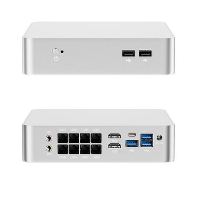 खरीदें इंटेल कोर i7-8705G 8 लैन 2 एचडीएमआई 1 डीसी डीडीआर4 64 जीबी रैम के साथ औद्योगिक मिनी पीसी ऑनलाइन निर्माण