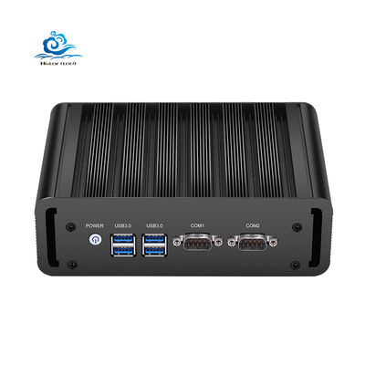 खरीदें Black Color Fanless Industrial Mini PC with 12V Power DDR3 RAM and 1-Year Warranty ऑनलाइन निर्माण