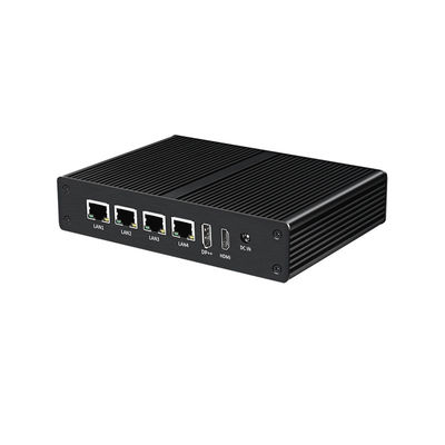 इंडस्ट्रियल फैनलेस मिनी कंप्यूटर लिनक्स इंटेल N100 DDR4 16G रैम 4LAN डुअल COM