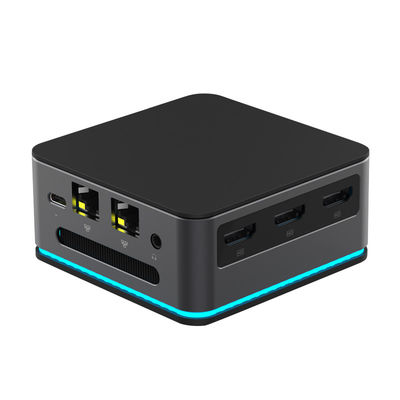 इंटेल सेलेरोन 11 वीं पीढ़ी N5105 मिनी कंप्यूटर LPDDR4X 16GB दोहरी लैन के साथ 3 HDMI