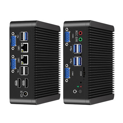 इंटेल सेलेरोन J4125 इंडस्ट्रियल पीसी डुअल लैन 4 COM DDR4 8GB और लिनक्स के साथ