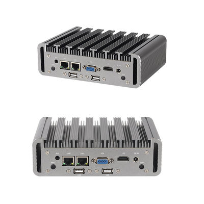 इंटेल सेलेरोन J6412 और कोर i5-6200U मिनी पीसी फैनलेस औद्योगिक समर्थन OEM और ODM