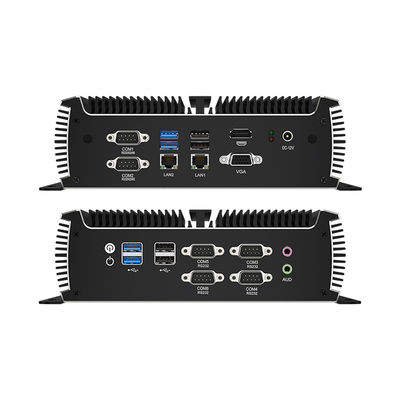 इंटेल कोर i5 5200U फैनलेस पीसी डुअल लैन 6 COM और DDR4 रैम के साथ 32G तक