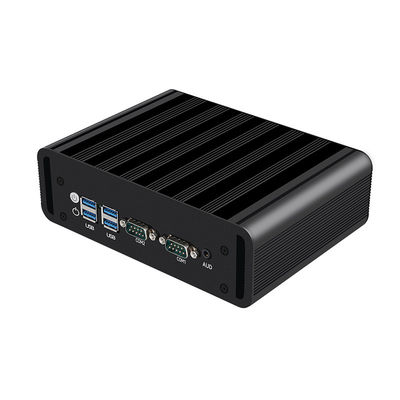 इंटेल कोर i3 i5 i7 प्रोसेसर 2LAN 2COM RS485 के साथ फैनलेस इंडस्ट्रियल मिनी पीसी