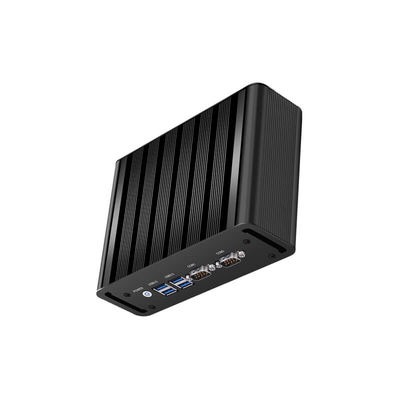 2LAN 2COM फैनलेस इंडस्ट्रियल पीसी इंटेल कोर आई5 प्रोसेसर एल्यूमीनियम चेसिस कंप्यूटर