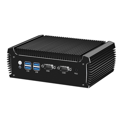 इंटेल कोर i5 8250U मिनी पीसी 16 GB और 2 COMs के साथ 2 LAN फैनलेस इंडस्ट्रियल पीसी