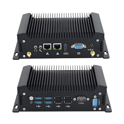 औद्योगिक फैनलेस पीसी इंटेल कोर I5 10310U प्रोसेसर 2 GbE RJ45 रियलटेक 8111H LAN 2 DB9 COM Win10 WES10 LINUX MINI कंप्यूटर